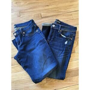 Lot Of 2 Women Express Cropped Jeans Size 6 R